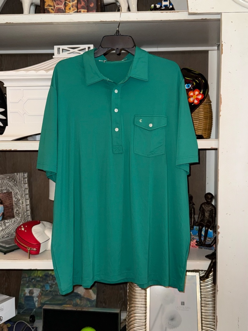 Criquet mens green XXL polo nwt